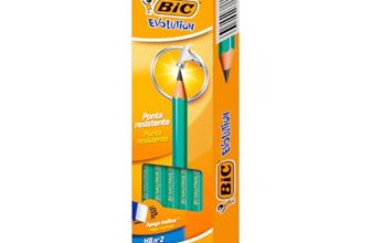 BIC Evolution originele schrijfpotloden, grijs, NF milieu-gecertificeerd, HB-punt, 12 stuks